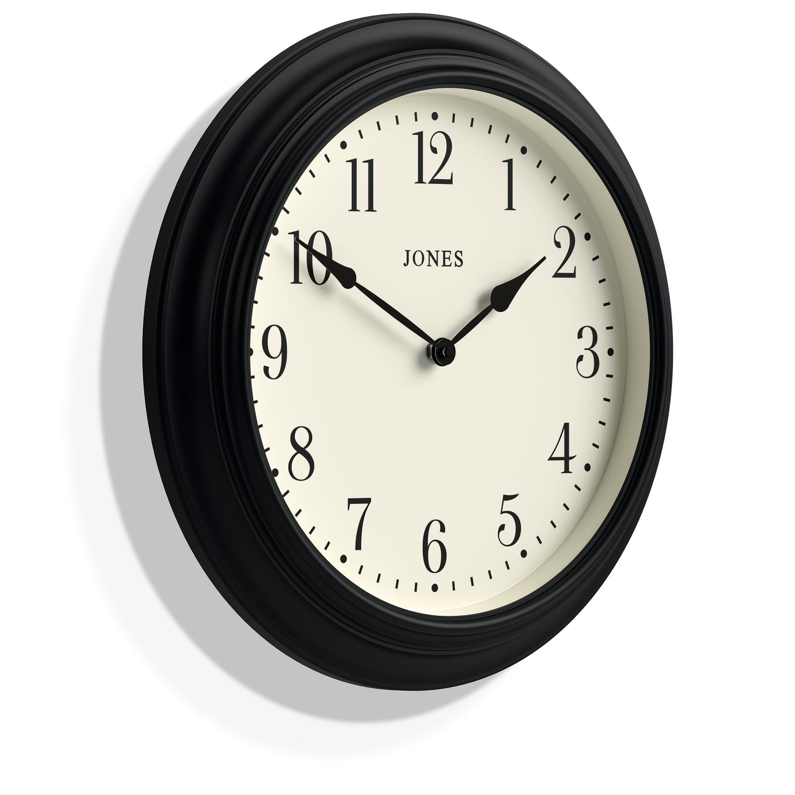 Jones Supper Club Clock Black