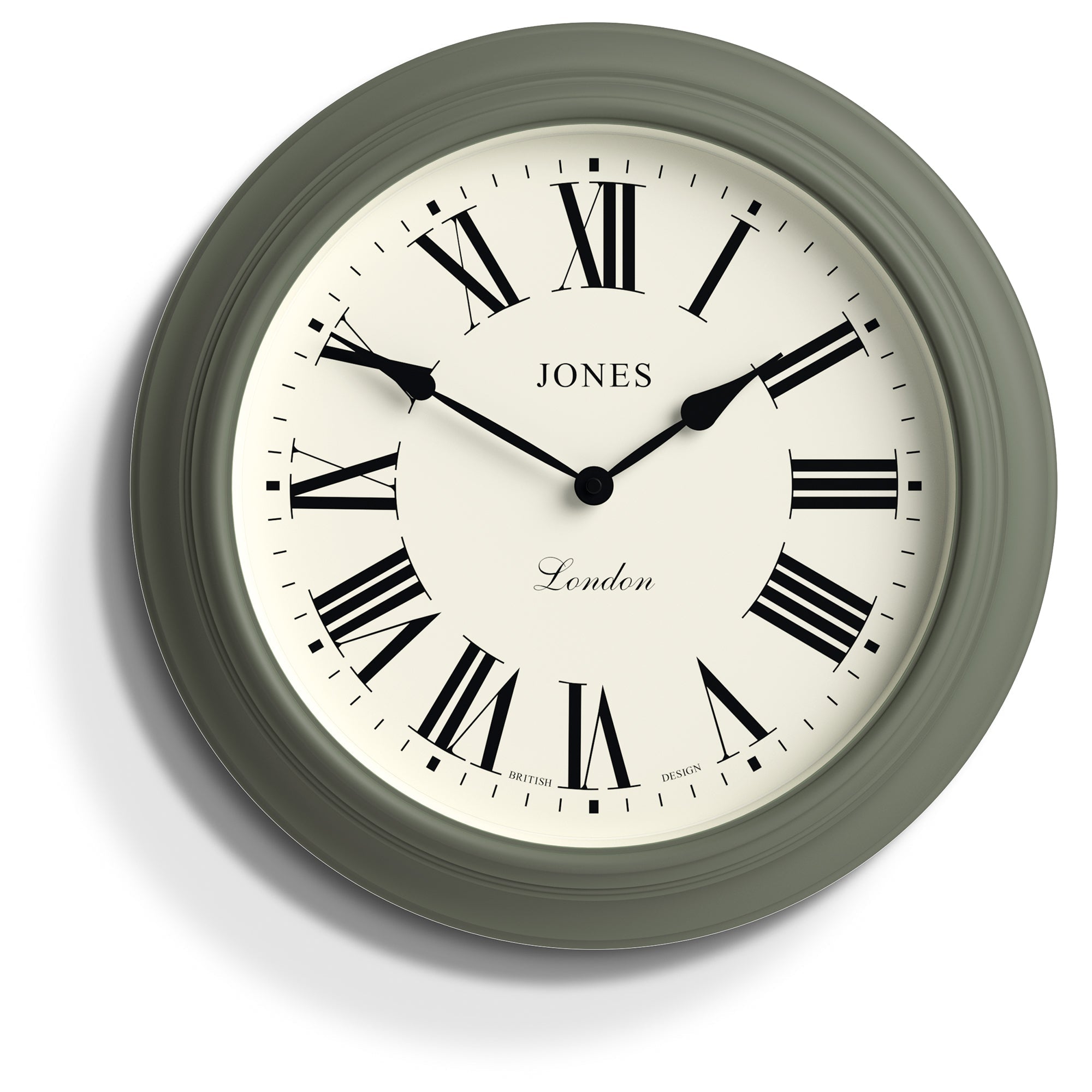 Jones Supper Club Clock Moss Green