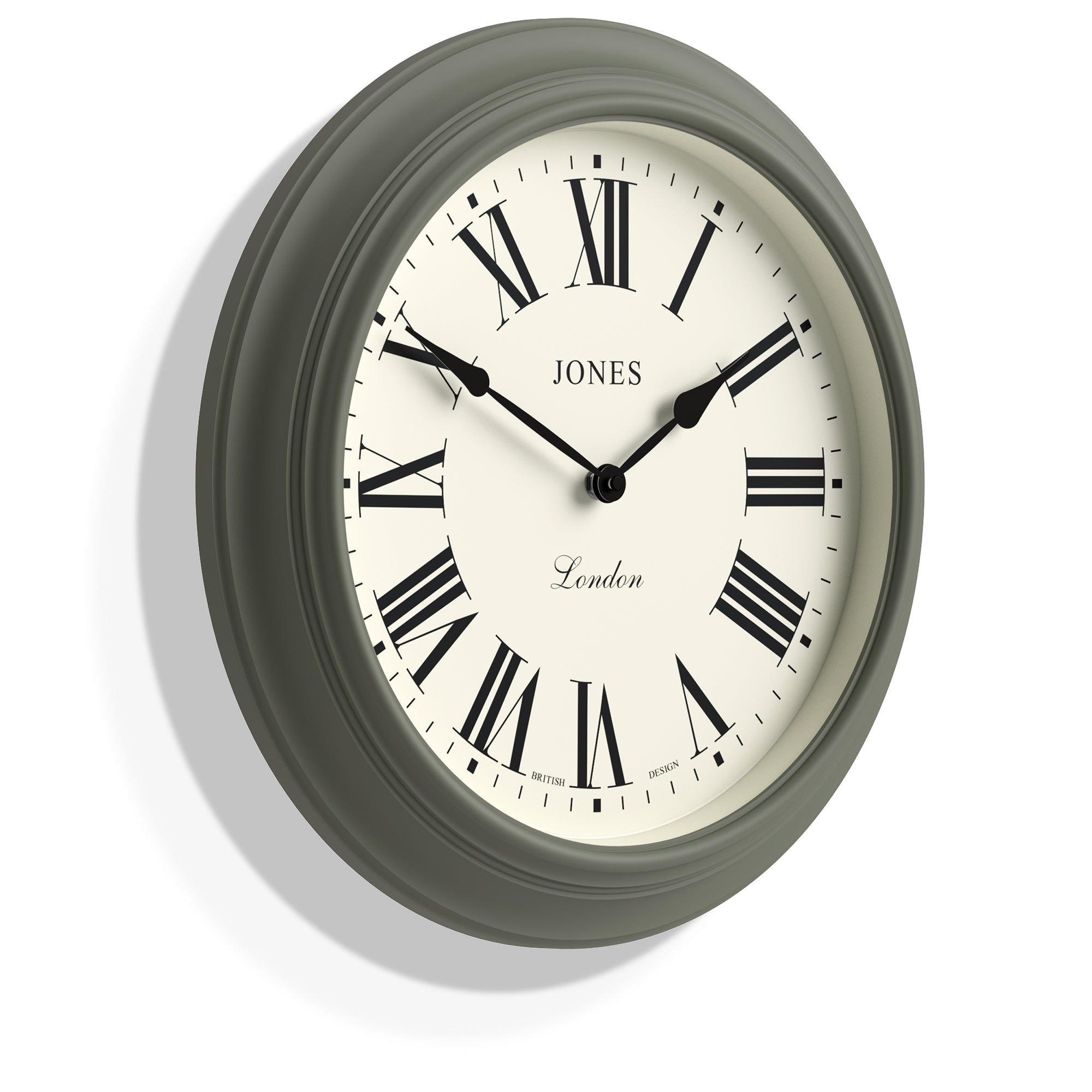 Jones Supper Club Clock Moss Green