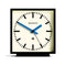 Amp Mantel Clock Black With Blue Hands