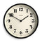Number Four Wall Clock Matte Black