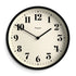 Number Four Wall Clock Matte Black
