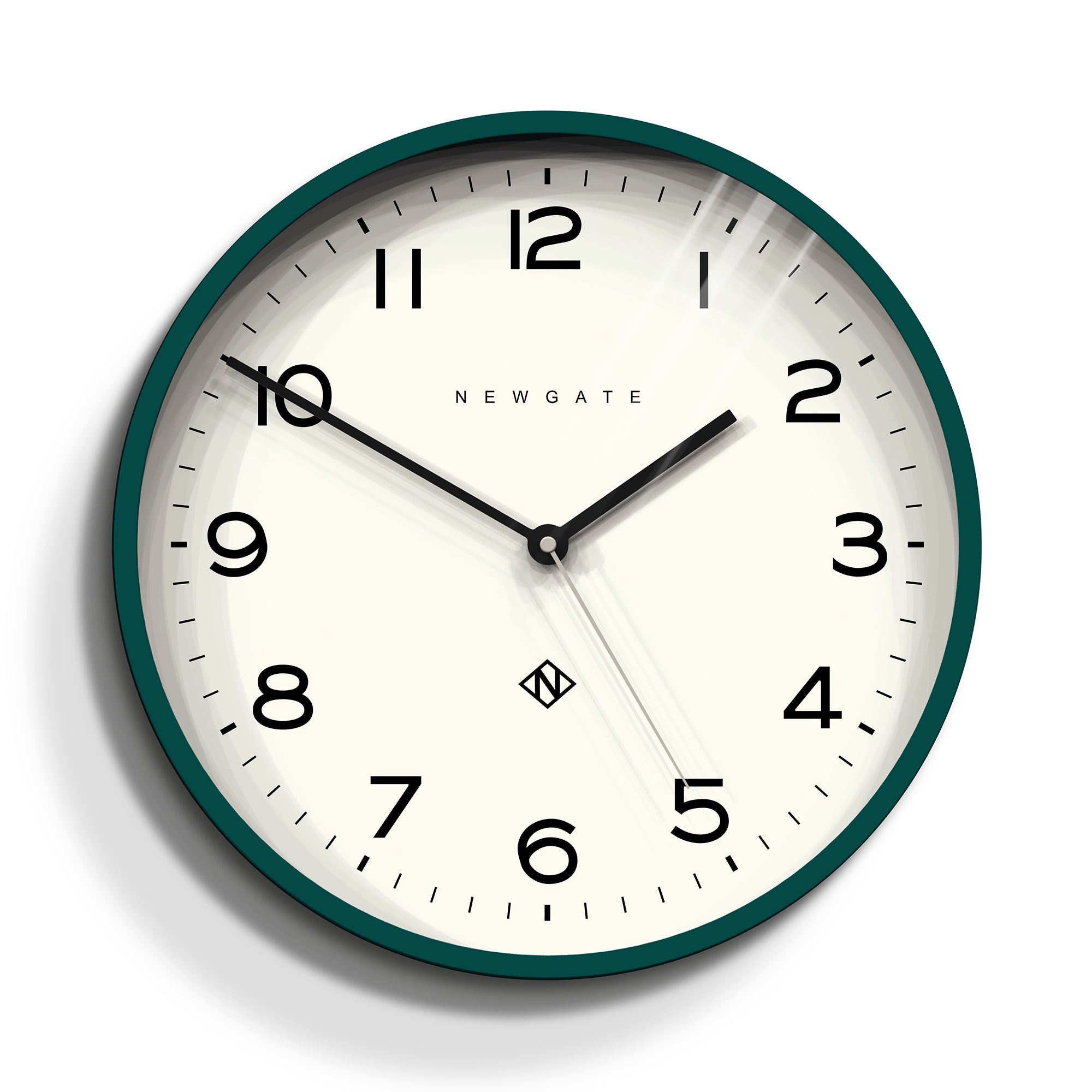Number Three Echo Wall Clock Green
