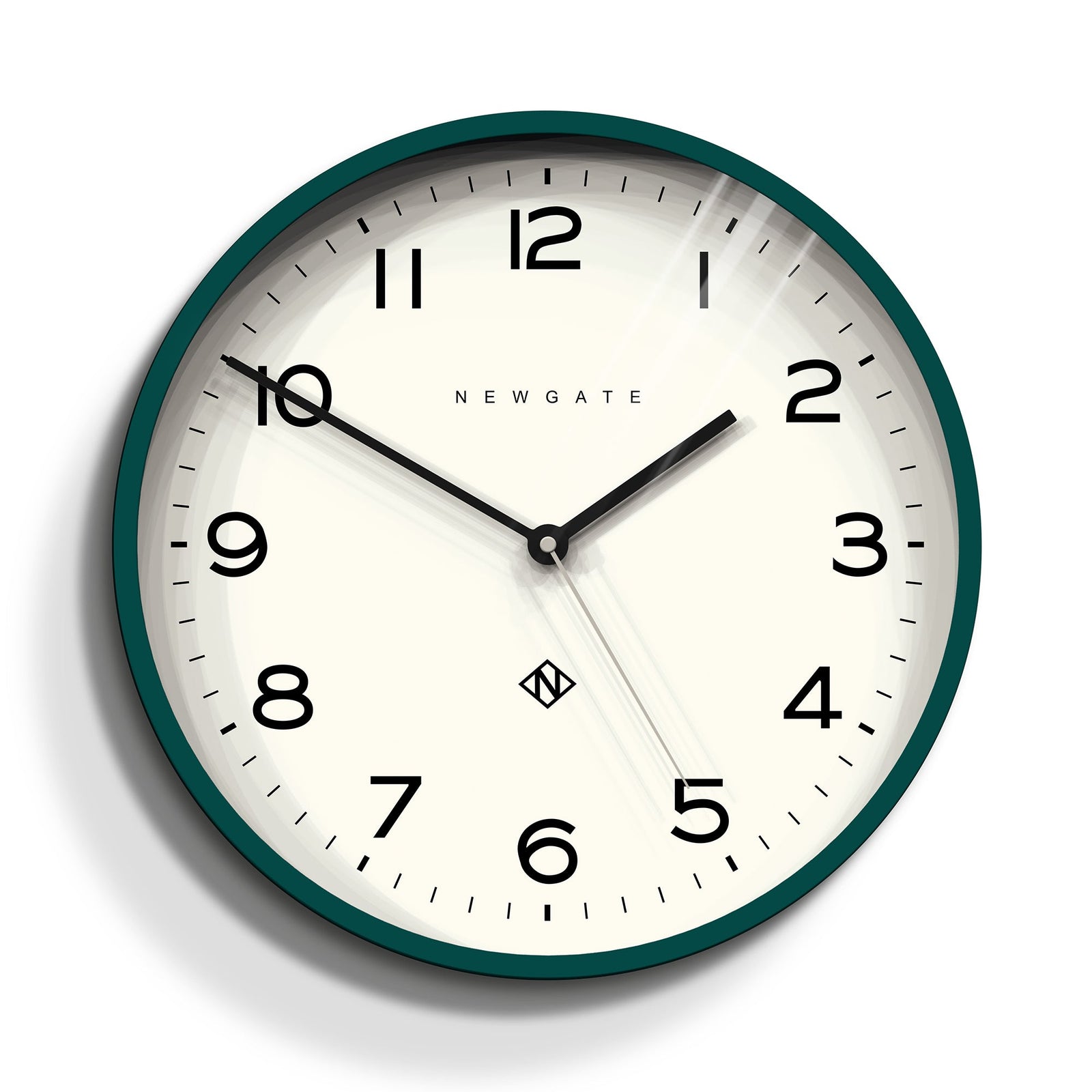 Number Three Echo Wall Clock Green