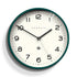 Number Three Echo Wall Clock Green