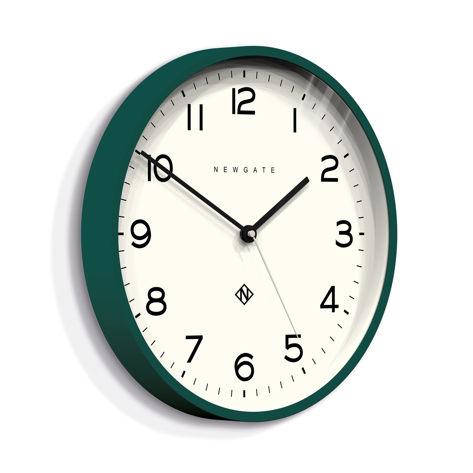 Number Three Echo Wall Clock Green