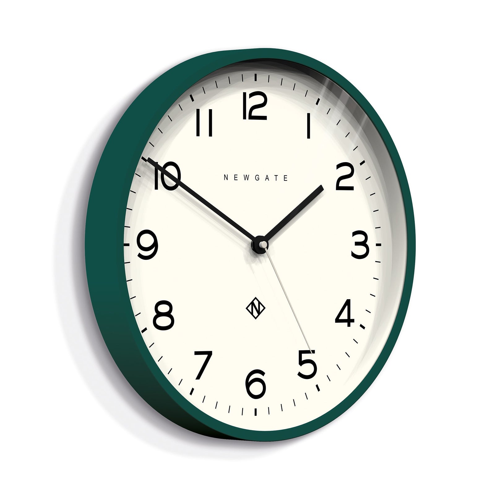 Number Three Echo Wall Clock Green