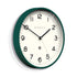 Number Three Echo Wall Clock Green