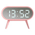 Newgate Space Hotel Cyborg Led Alarm Clock Pink