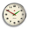 Superstore Wall Clock Alpha Dial Chrome