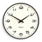 Newgate Radio City Wall Clock Black Arabic Dial - Matte Black