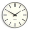 Newgate Radio City Wall Clock Bold Black Marker Dial - Matte Blizzard Grey