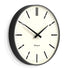 Newgate Radio City Wall Clock Bold Black Marker Dial - Matte Blizzard Grey