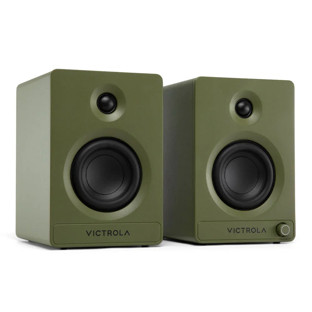 Tempo Bookshelf Speakers - Green