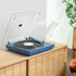 Automatic Turntable +  Tempo Bookshelf Speakers Bundle - Blue