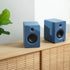 Automatic Turntable +  Tempo Bookshelf Speakers Bundle - Blue