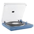 Automatic Turntable +  Tempo Bookshelf Speakers Bundle - Blue