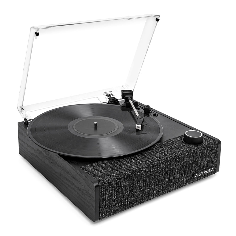 Eastwood II Turntable - Black + Bundled Record Storage Crate