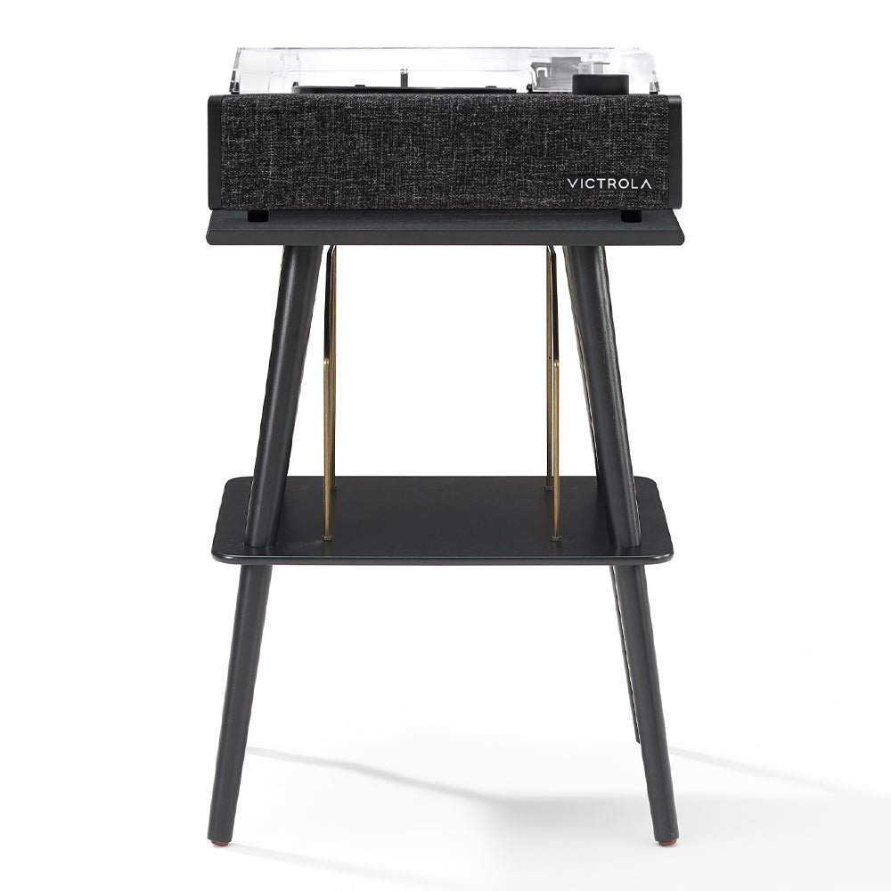 Eastwood II Turntable - Black + Entertainment Stand Bundle - Black