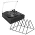 Eastwood II Turntable - Black + Gadhouse Vinyl Rack Bundle - Black