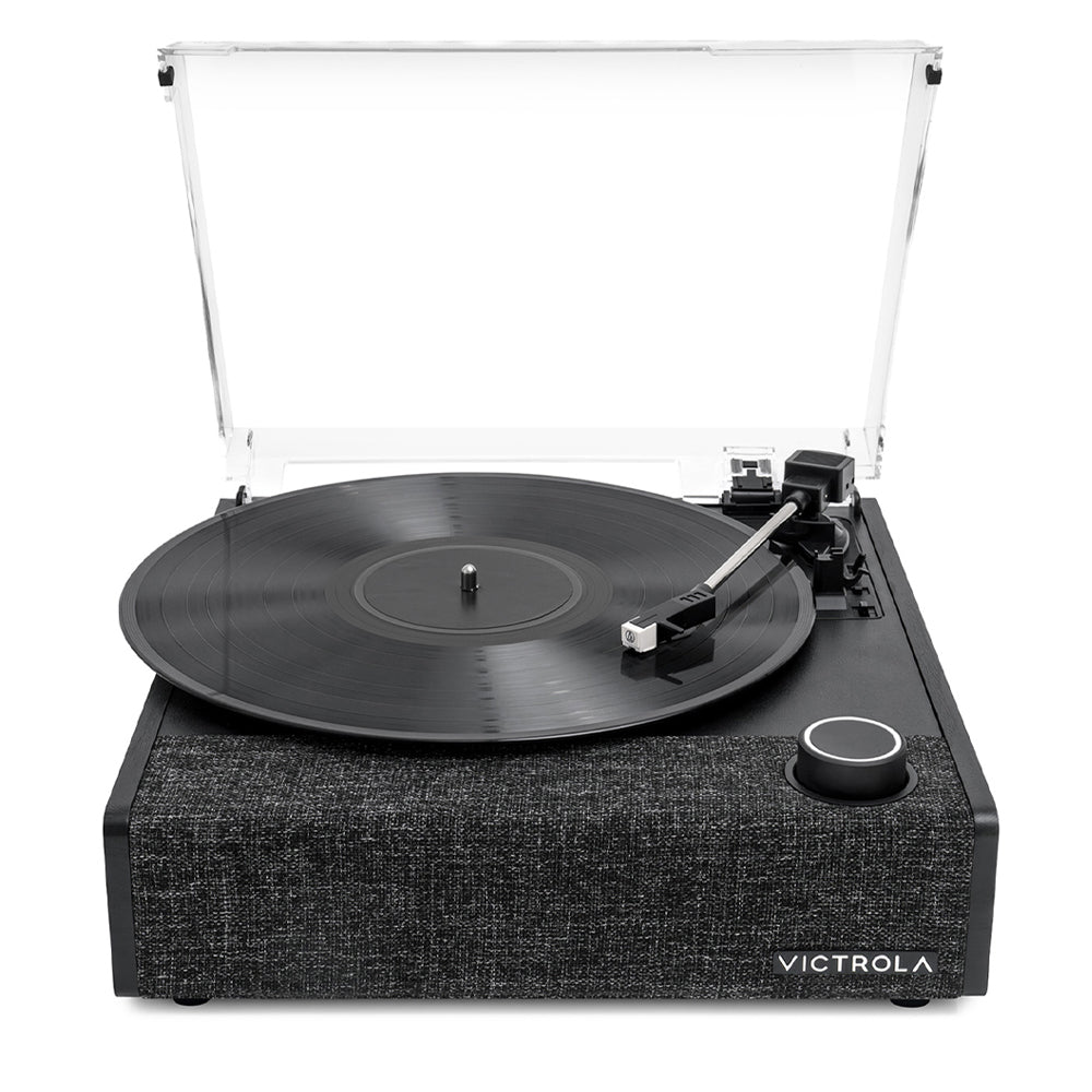 Eastwood II Turntable - Black + Gadhouse Vinyl Rack Bundle - Black