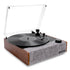 Eastwood II Turntable - Walnut + Gadhouse Vinyl Rack Bundle - Black