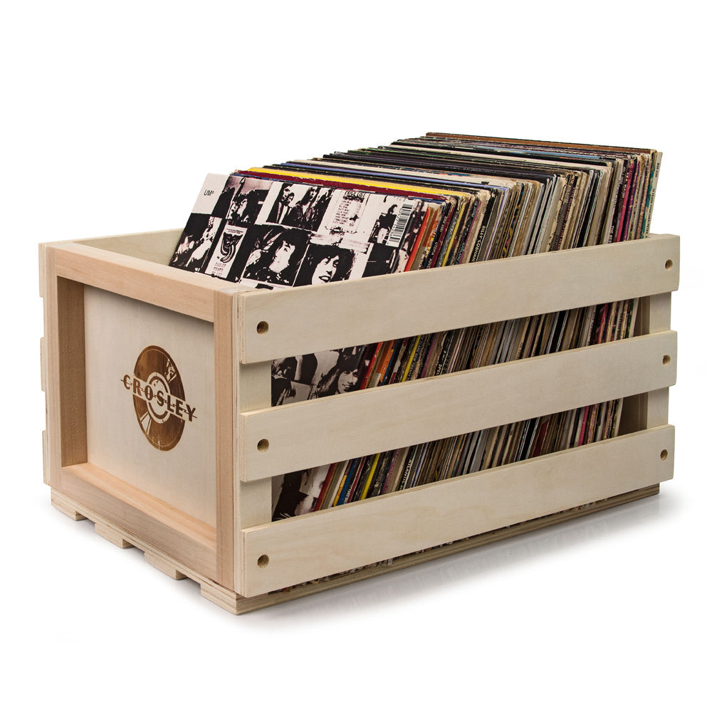 Revolution Go Turntable - Blue + Bundled Record Storage Crate