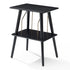 Victrola Revolution Go Turntable - Blue + Entertainment Stand Bundle - Black