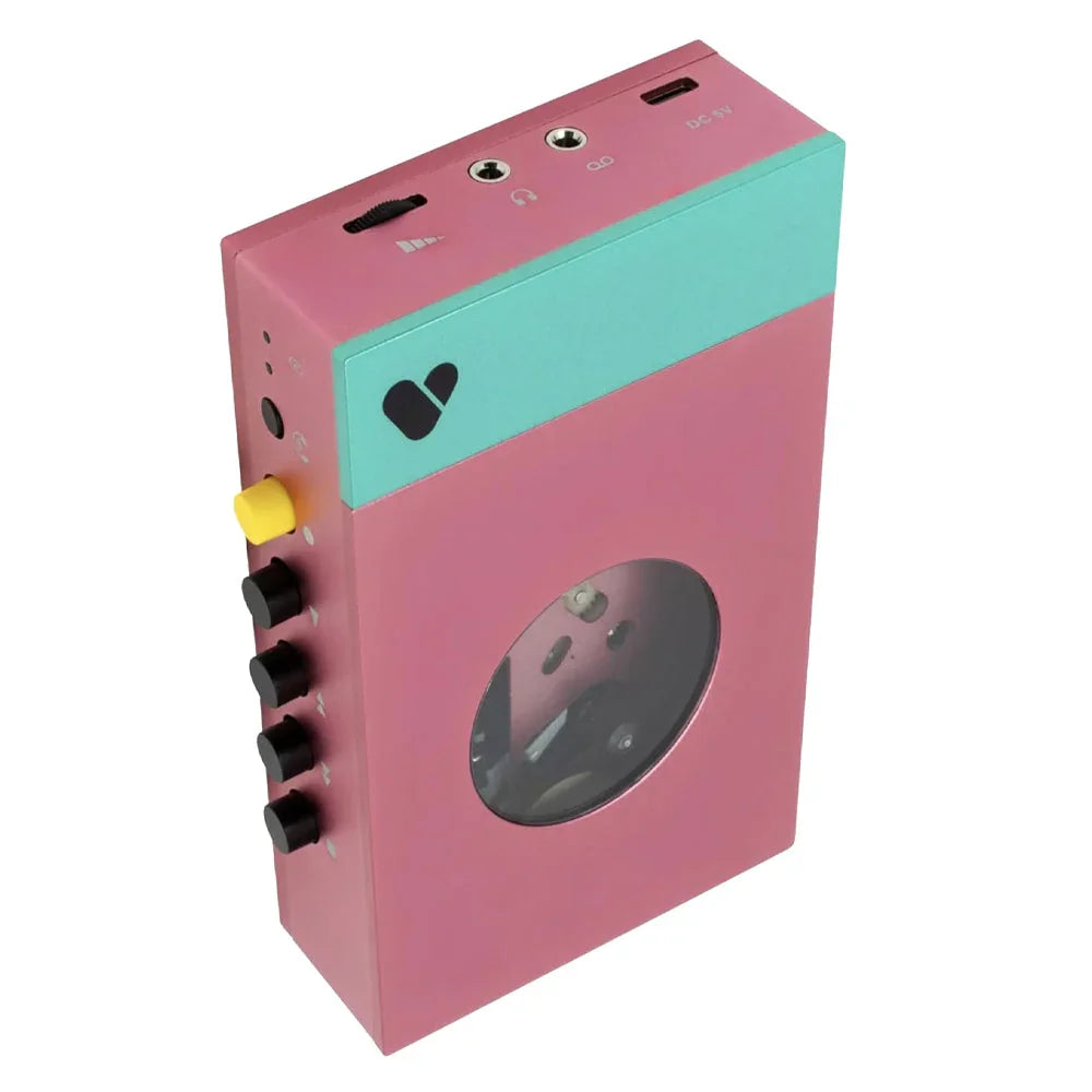 Portable Cassette Player & Recorder - Edith, Pink & Green