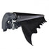 2.92m Folding Arm Awning, Manual Retractable Patio Awning Black Fabric Grey