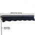 2.92m Folding Arm Awning, Manual Retractable Patio Awning Black Fabric Grey
