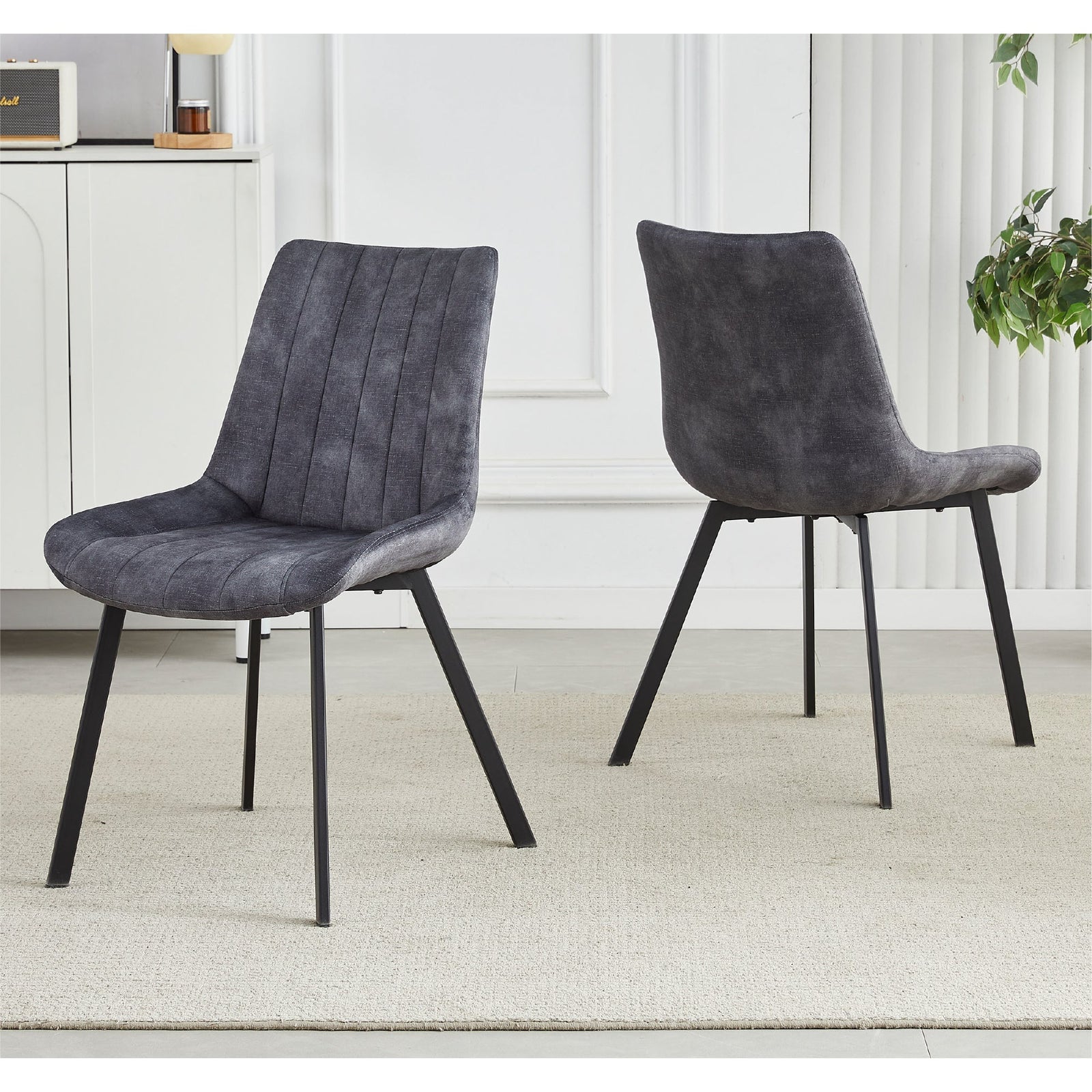 Sloane Fabric Dining Chairs (Set of 4) - Grey