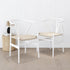 White Hans Wegner Replica Wishbone Chairs (Set of 2)