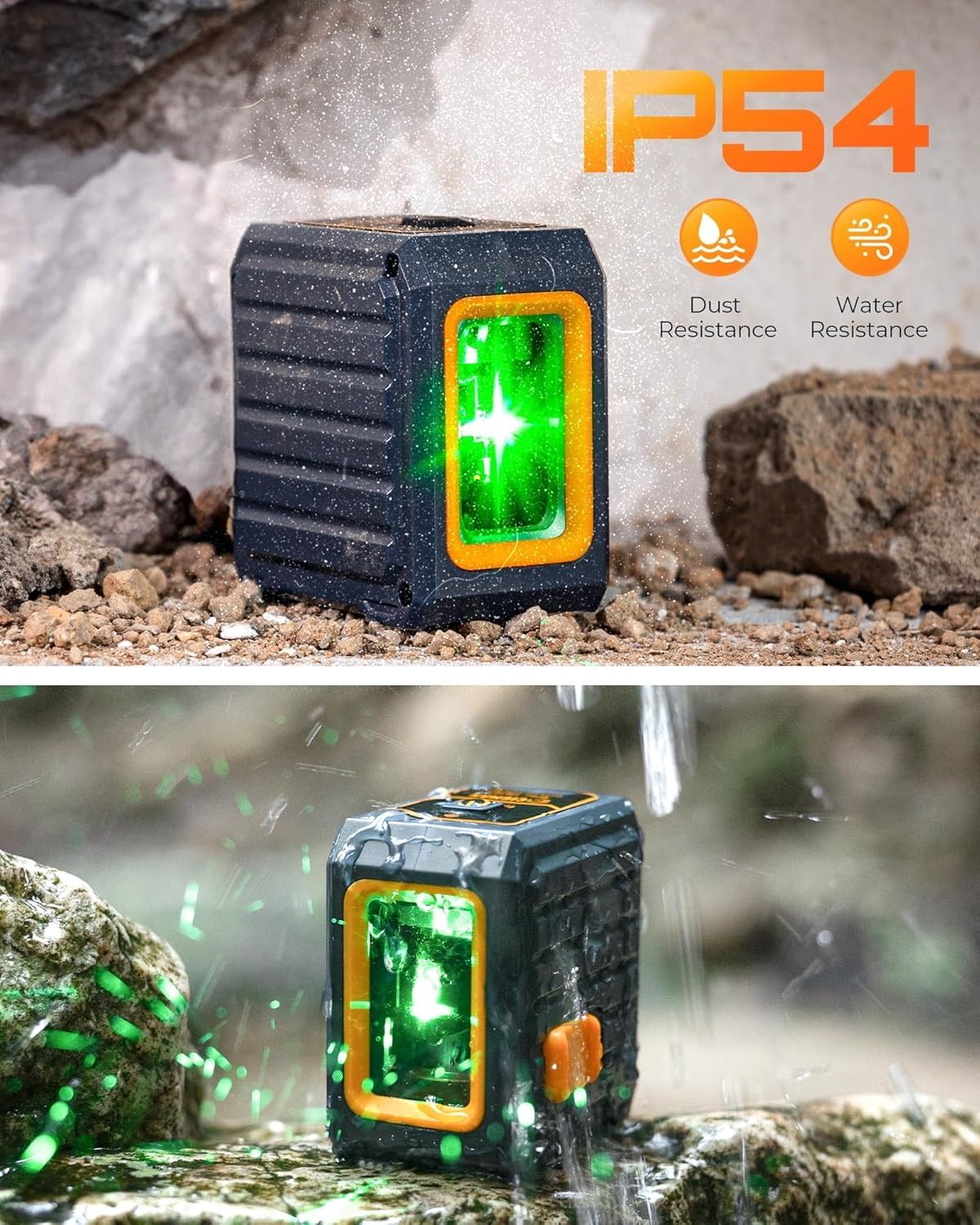 Line Laser, 100ft Self Leveling Laser Level with Magnetic Bracket, Green Laser Level for Picture Hanging, Home Renovation, DIY and Tile