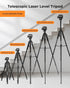 CIGMAN 59-inch Lightweight Adjustable Laser Level Tripod with 3-Way Swivel Pan Head, Bubble Level, Phone Holder, Quick Release Plate with 1/4" Screw Mount & 5/8" UNF Adapter Nut, Camera & Phone Tripod