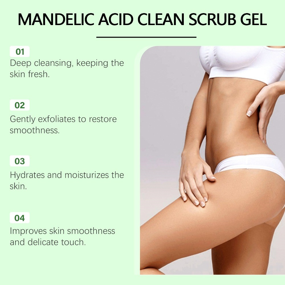 Hoygi Body Exfoliating Gel, Deep Cleansing Moisturizing Gentle Mud Scrub Exfoliating Dead Skin Clean Pores