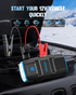 Hemingson 2000A Peak Portable Car Jump Starter Battery Booster with LED Light