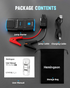 Hemingson 2000A Peak Portable Car Jump Starter Battery Booster with LED Light