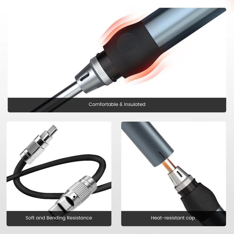 KETS02 Smart Digital Soldering Iron Kit 65W Programmable AU Plug