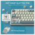 S98 Mechanical Keyboard w/Smart Display & Knob, Top Mount 96% Wireless Mechanical Keyboard BT/2.4G/USB-C, Hot Swappable, Pale Green Switch 98 Keys