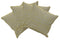 Pack of 4 Azuk Mustard Yellow & Grey 50cm x 50cm Cushion Covers