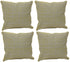 Pack of 4 Azuk Mustard Yellow & Grey 50cm x 50cm Cushion Covers