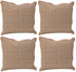 Pack of 4 Azuk Orange & Grey Cushion Covers 50cm x 50cm