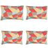 Pack of 4 Geo Beige Geometric Design Cushion Covers, Cotton, 40x60cm Set