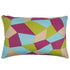 Pack of 4 Geo Green Geometric Design Cushion Covers, Cotton, 40x60cm Set