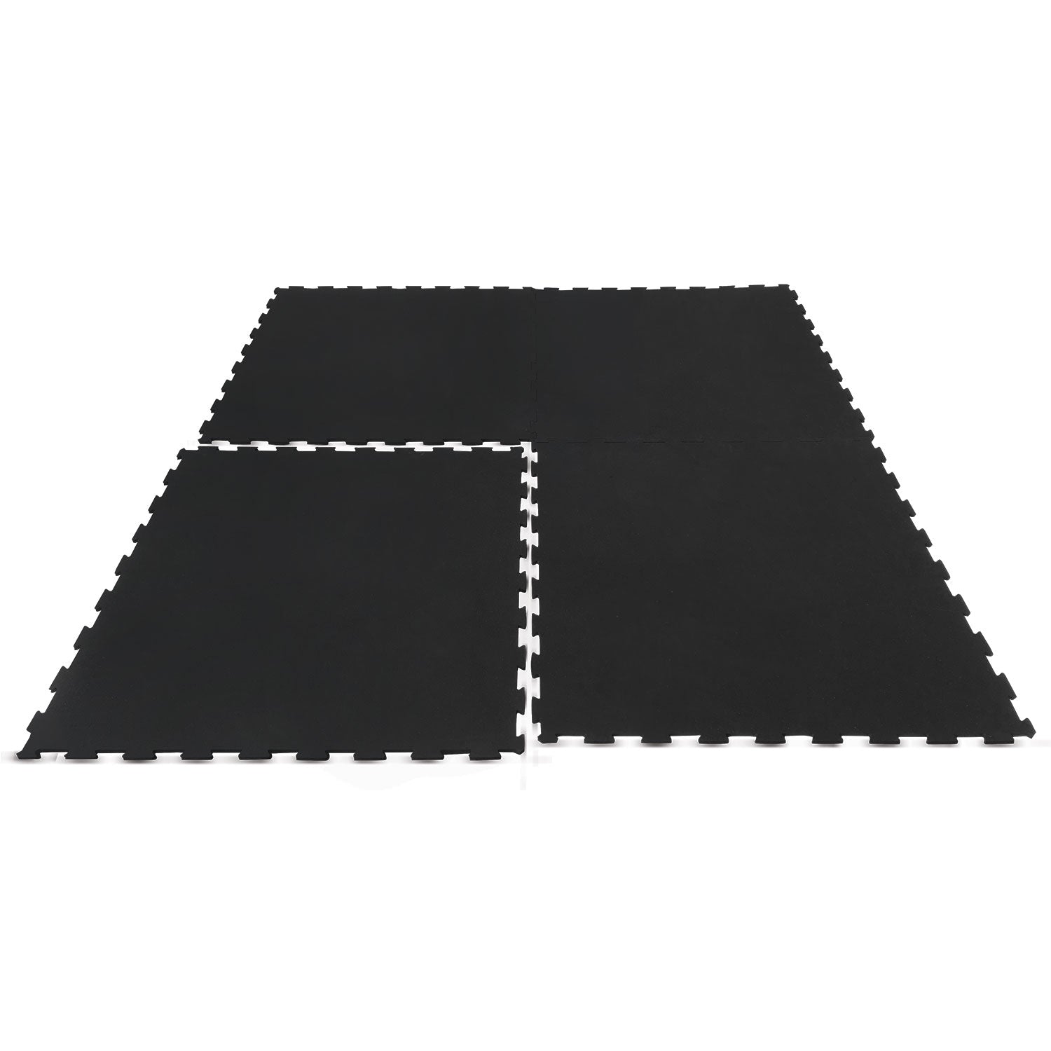 10mm Commercial Interlocking Rubber Gym Tile Mat (1m x 1m) - Set of 6