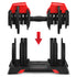 CORTEX Revolock V2 48kg Adjustable Dumbbell + Barbell + Kettlebell All-in-One Set with Stand (24kg Pair)