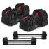 Revolock V2 80kg Pair Set Adjustable Steel Dumbbell Barbell All-in-One