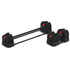 Revolock V2 80kg Pair Set Adjustable Steel Dumbbell Barbell All-in-One with Stand