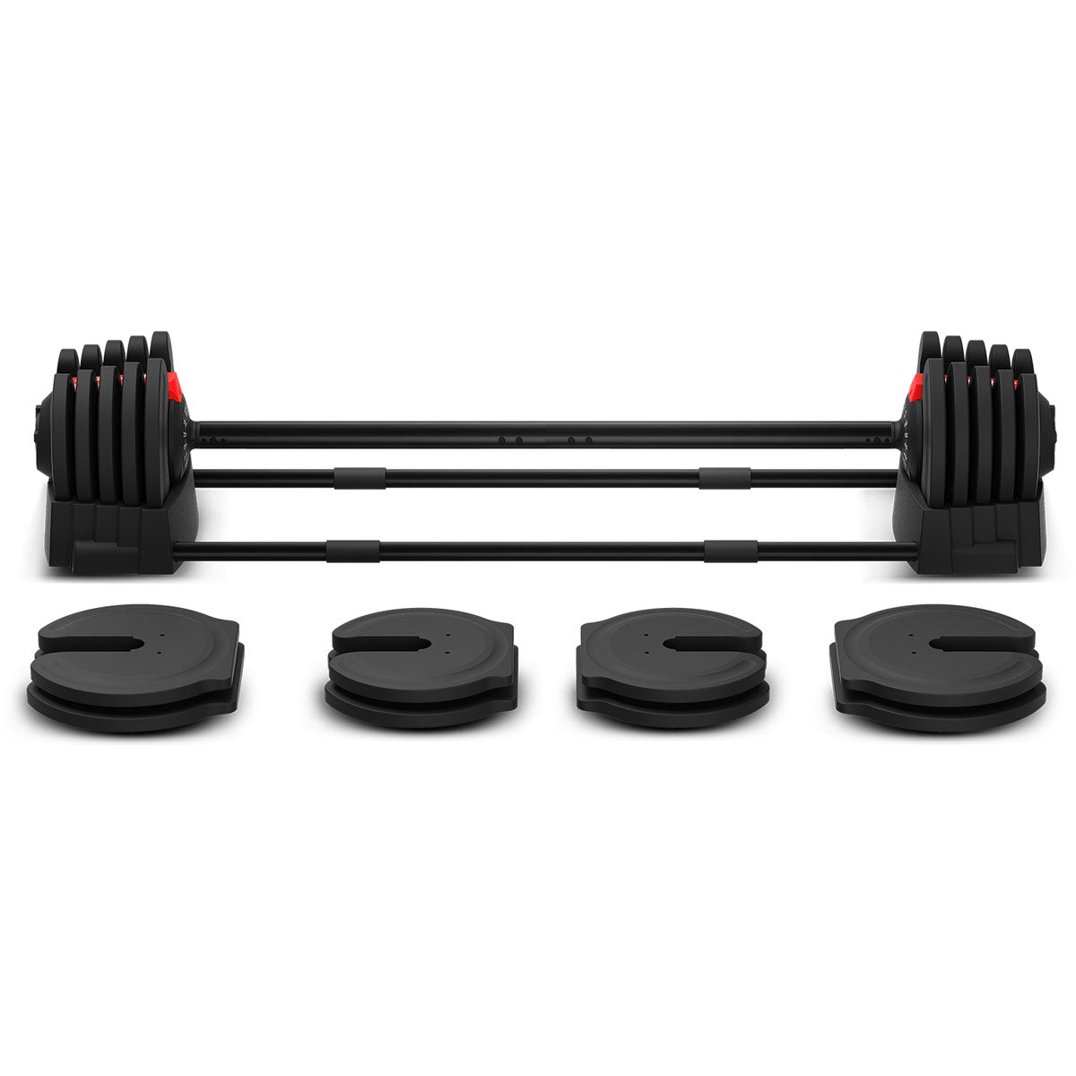 Revolock V2 80kg Pair Set Adjustable Steel Dumbbell Barbell All-in-One with Stand